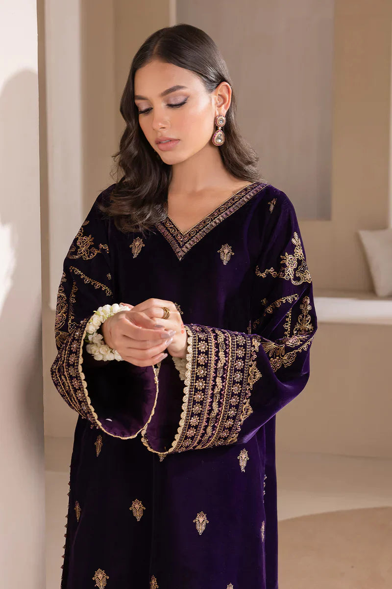 Baroque - Embroidered Velvet 3piece suit - BN2029