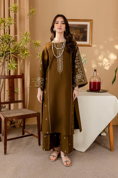 Batik - Winter 2PC Dhanak Embroidered Suit - BN3373