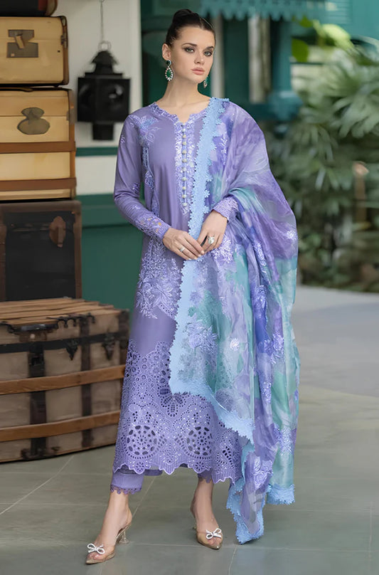 SB978 - Mushaq - 3PC Chickan Kari Embroidered Lawn Suit