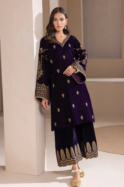 Baroque - Embroidered Velvet 3piece suit - BN2029