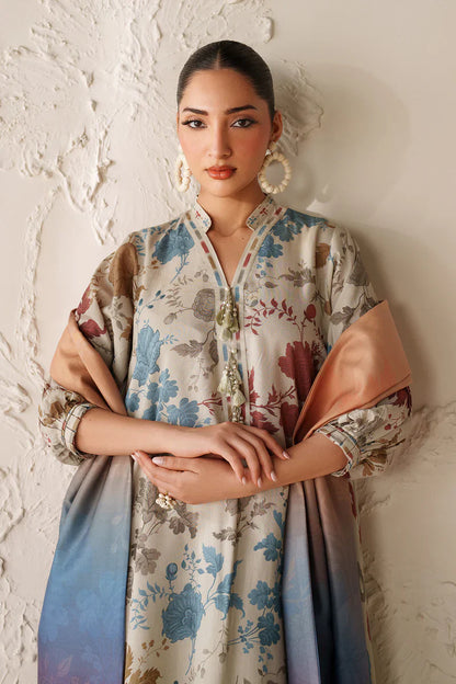 Baroque - Winter 3PC Karandi Digital Print Dress - BN33140