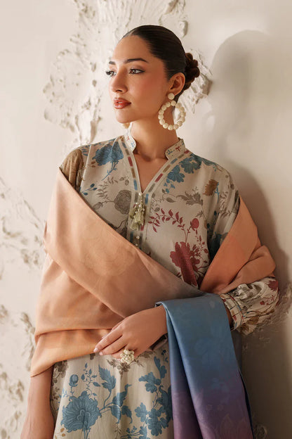 Baroque - Winter 3PC Karandi Digital Print Dress - BN33140