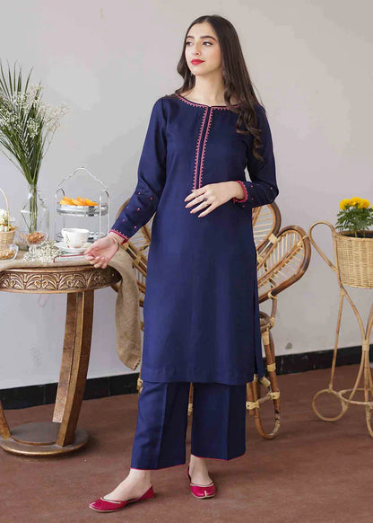 BN505-WINTER 3PC Dhanak suit with Embroidered Shawll