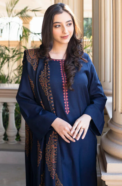 Asling - Winter 3PC Dhanak Embroidered Suit - BN3353