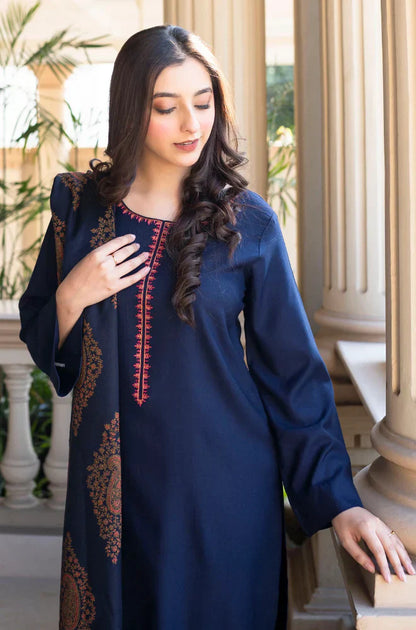 Asling - Winter 3PC Dhanak Embroidered Suit - BN3353
