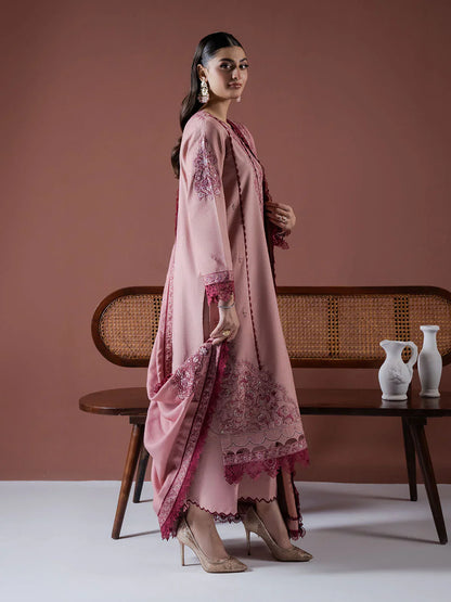 Asim Jofa - Winter 3PC Dhanak Embroidered Suit - BN3384