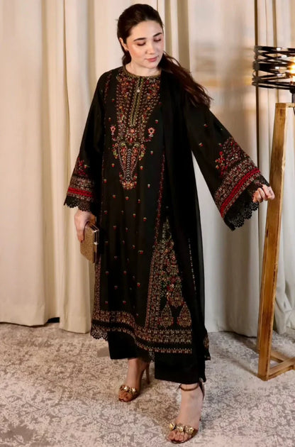 Zara Shahjahan - Summer 3PC Lawn Embroidered Suit - SB1102