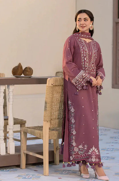 Jade - Winter 3PC Dhanak Embroidered Suit - BN3302