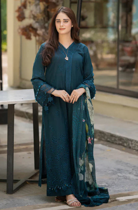 SB1070 - Bareeze 3PC Lawn Embroidered Suit