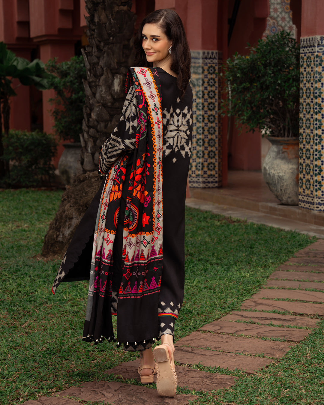 Charizma - Winter 3PC Karandi Digital Print Dress - BN3391