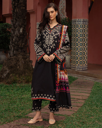 Charizma - Winter 3PC Karandi Digital Print Dress - BN3391