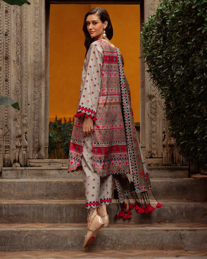 Charizma - Winter 3PC Karandi Digital Print Dress - BN3390