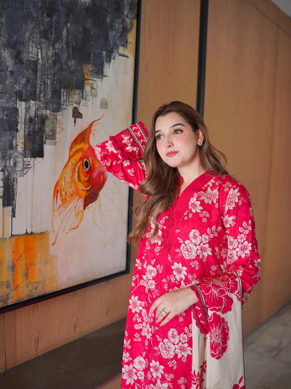 Sapphire - Winter 3PC Karandi Digital Print Dress - BN33416