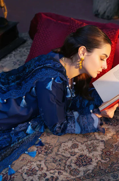 JADE - Summer 3PC Lawn ChickenKari Embroidered Suit - SB1117