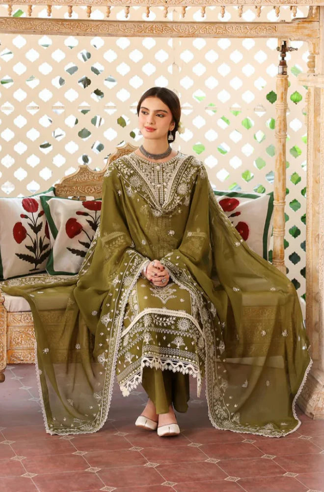 MAHNUR - Summer 3PC Lawn Embroidered with Sequence Suit - SB1110