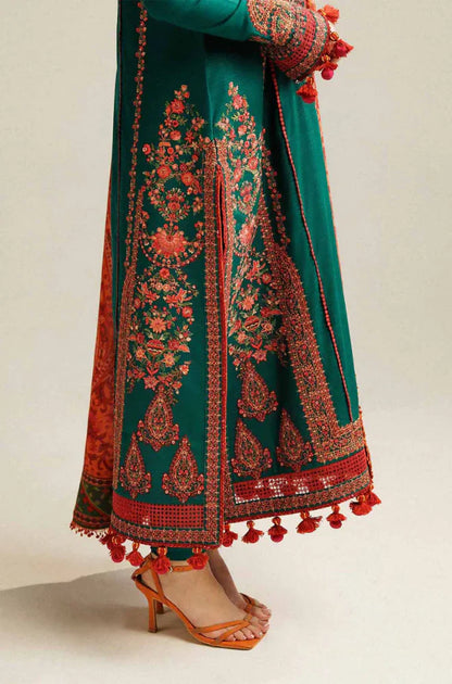 Hussain Rehan - Winter 3PC Dhanak Embroidered Suit - BN3311