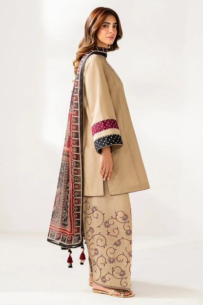 Jazmin - Winter 3PC Dhanak Embroidered Suit - BN3361
