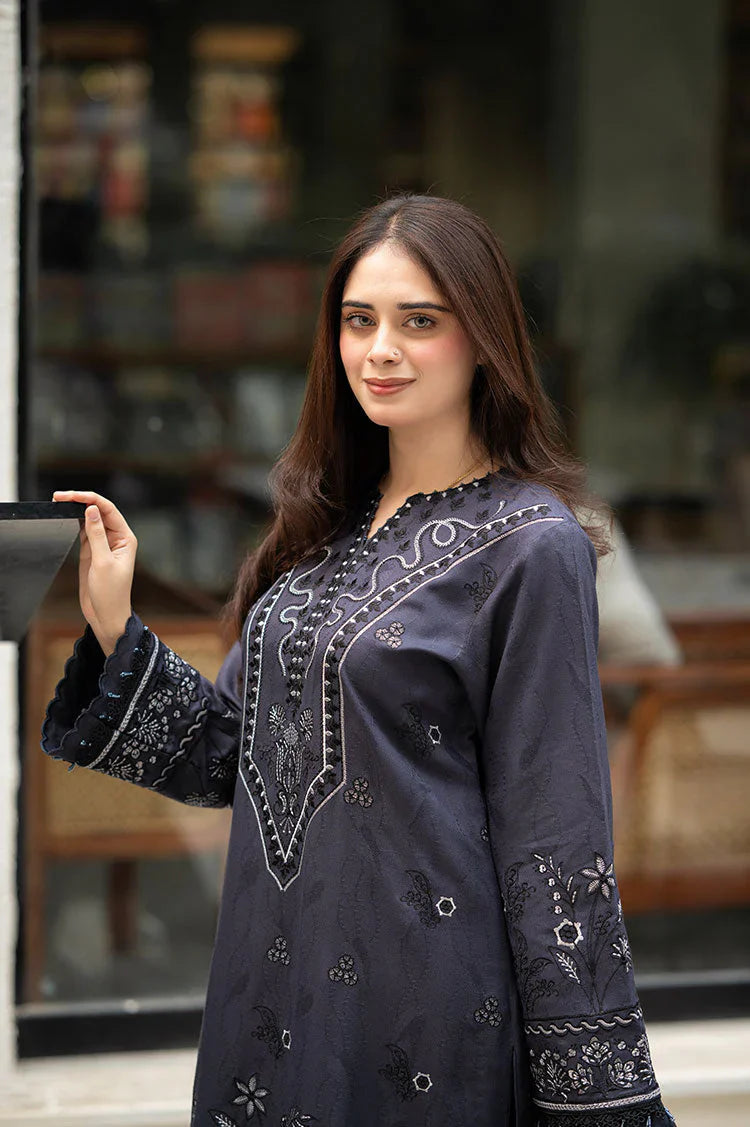 Libass - Winter 3PC Dhanak Embroidered Suit - BN3382