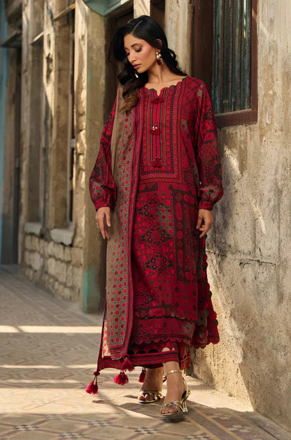 Charizma - Winter 3PC Karandi Digital Print Dress - BN33135