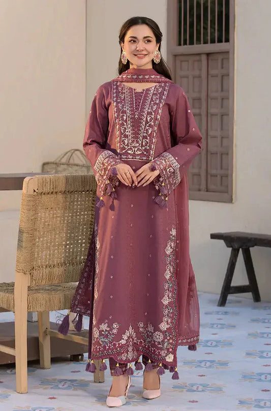 ALLYS - Summer 3PC Lawn Embroidered Suit- SB1115