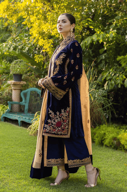 Baroque - Embroidered Velvet 3piece suit - BN3357