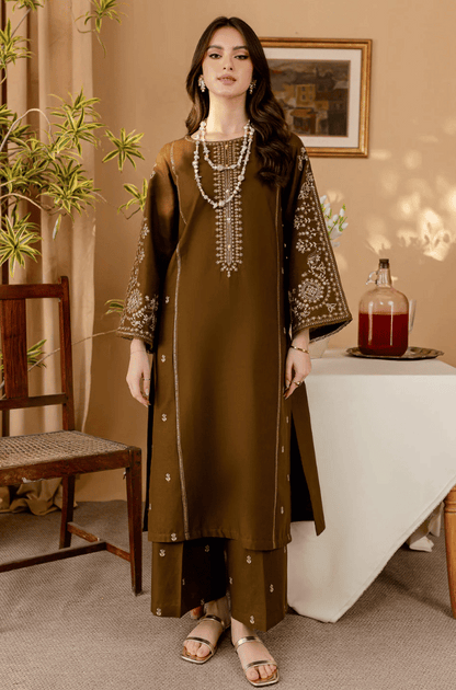 Batik - Winter 2PC Dhanak Embroidered Suit - BN3373