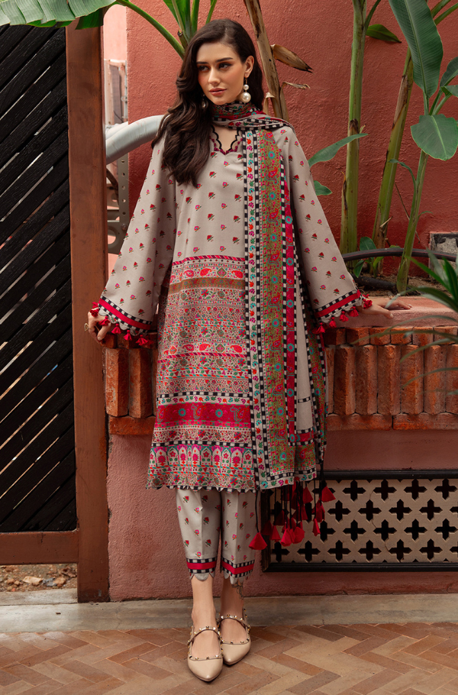 Charizma - Winter 3PC Karandi Digital Print Dress - BN3390