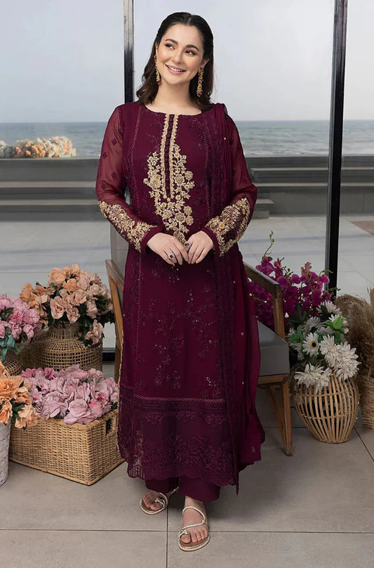 AZURE - Summer 3PC Lawn Embroidered Suit- SB1114