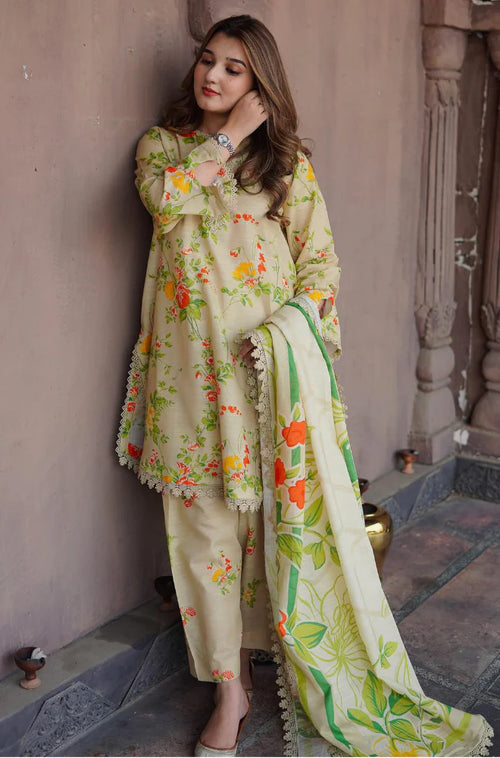 Sapphire - Winter 3PC Karandi Digital Print Dress - BN33121