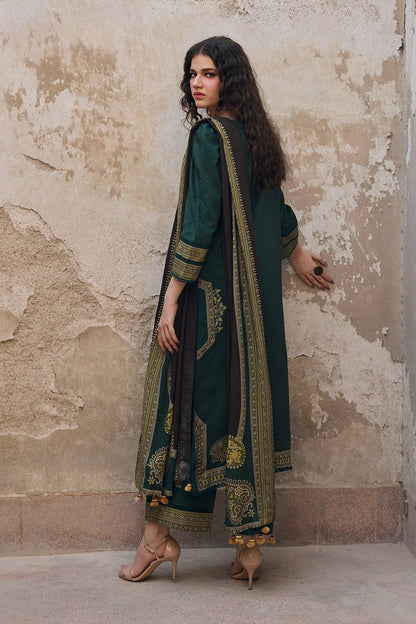 Charizma - Winter 3PC Karandi Digital Print Dress - BN33136