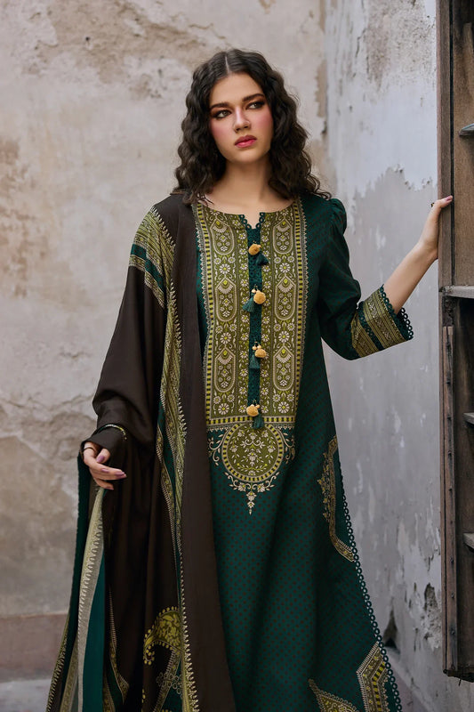 Charizma - Winter 3PC Karandi Digital Print Dress - BN33136