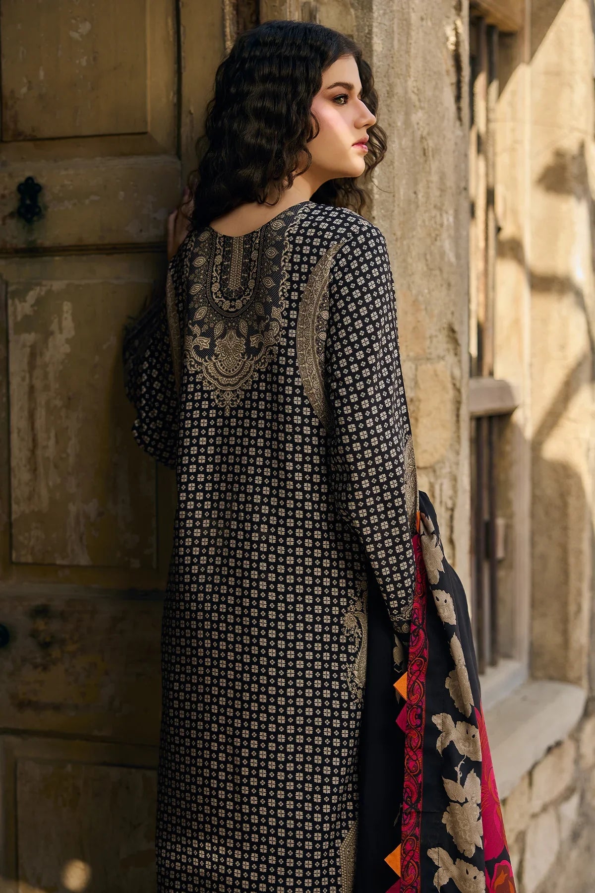 Charizma - Winter 3PC Karandi Digital Print Dress - BN33138