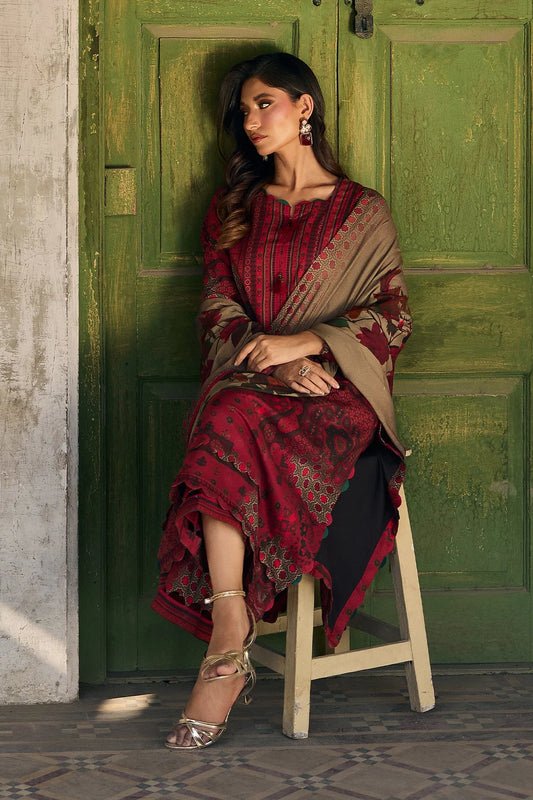 Charizma - Winter 3PC Karandi Digital Print Dress - BN33135