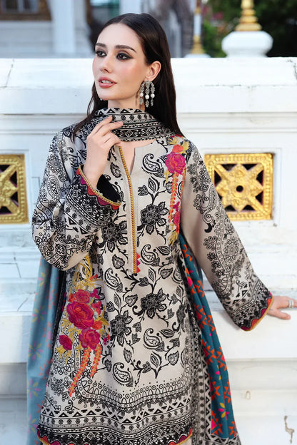Charizma - Winter 3PC Karandi Digital Print Dress - BN33115